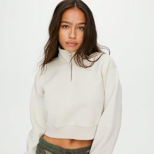 TNA COZY FLEECE PERFECT 1/4 ZIP SWEATSHIRT